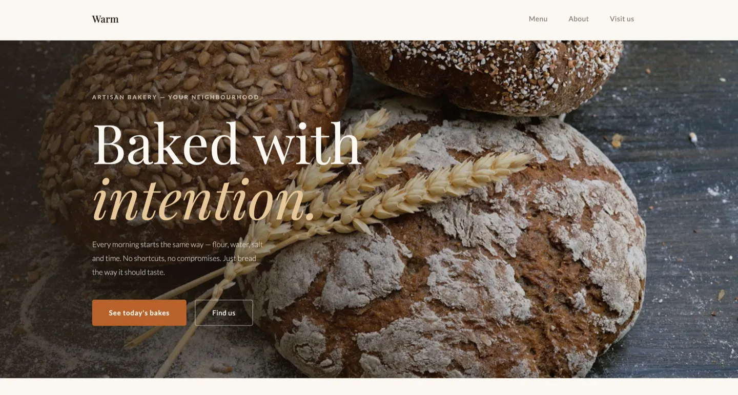 Varm mallförhandsvisning